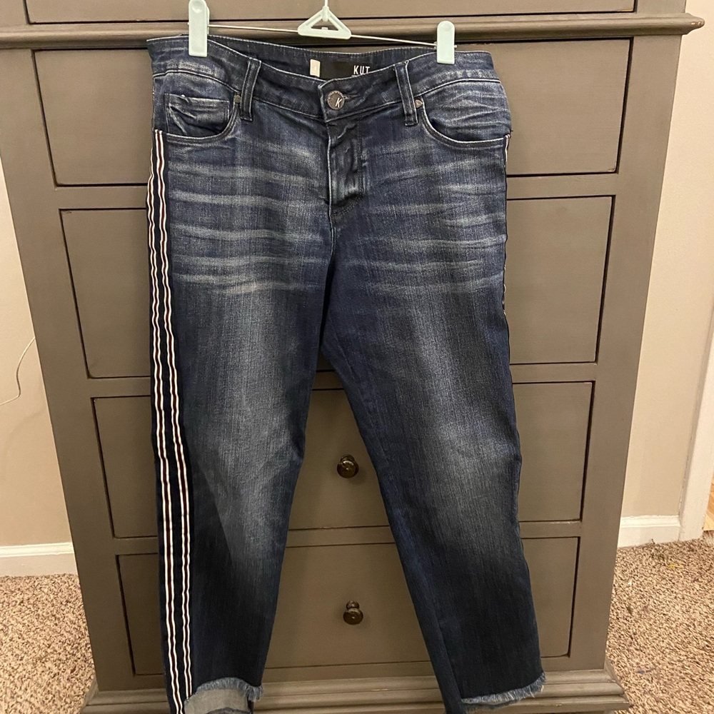 Women’s Kut from the Kloth jeans, Reese ankle straight leg, size 8